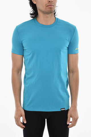 Cotton Underwear Crew-neck T-shirt with Logo