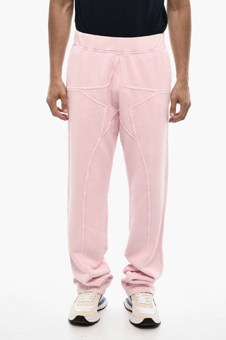 Joggers In Cotone a Tinta Unita con Logo