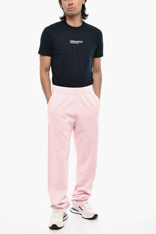 Joggers In Cotone a Tinta Unita con Logo