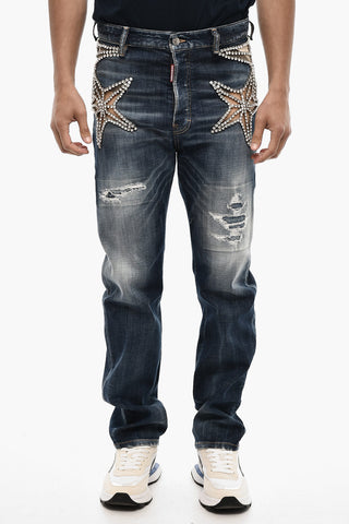 Regular Fit Jeans With Jewels