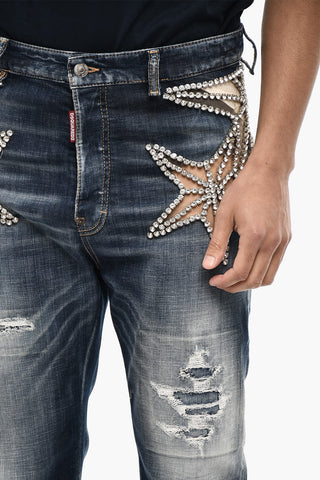 Regular Fit Jeans With Jewels