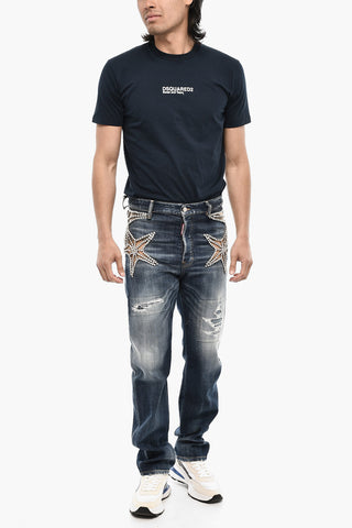 Regular Fit Jeans With Jewels