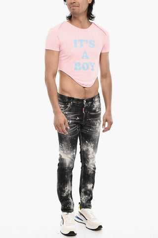 Cropped Crew-neck T-shirt