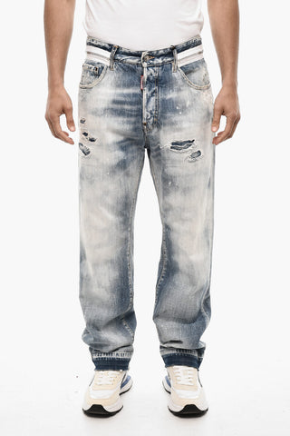 Baggy Fit Regular Waist Distressed Jeans