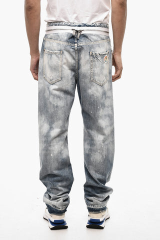 Baggy Fit Regular Waist Distressed Jeans