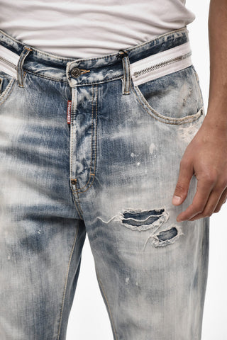 Baggy Fit Regular Waist Distressed Jeans