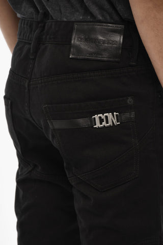 Dark Wash ICON Jeans With Metal Detail