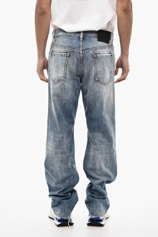 Distressed Baggy-Fit Jeans with Regular Waist