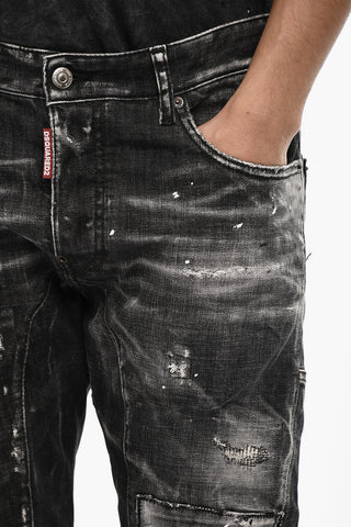 Jeans a Lavaggio Scuro Distressed