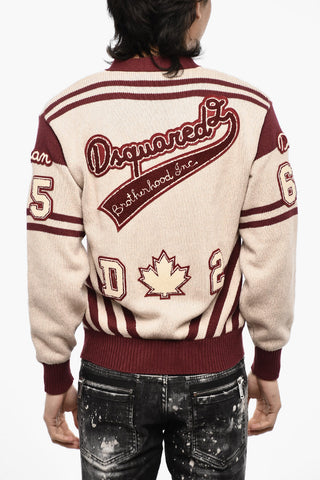 V-Neck Sweater with Contrasting Trims