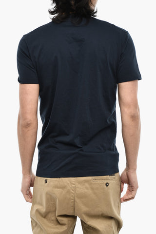 Cotton Underwear Crew-neck T-shirt with Logo Print