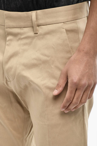 코튼 트윌 치노 팬츠 턴업