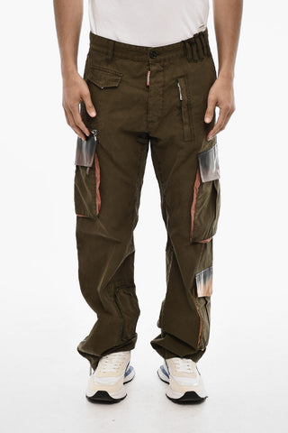 Cotton Cargo Pants with Coated Cotton Pockets