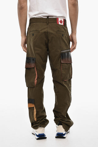 Cotton Cargo Pants with Coated Cotton Pockets