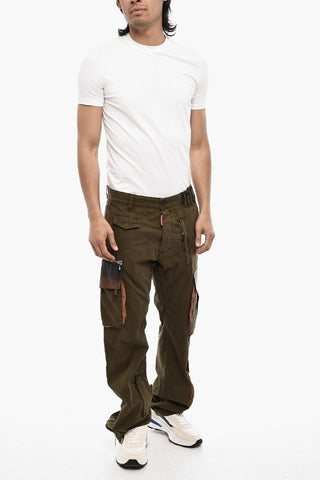 Cotton Cargo Pants with Coated Cotton Pockets