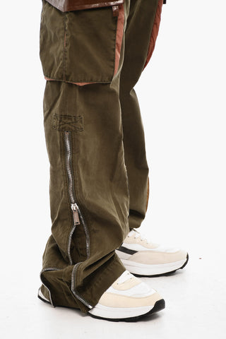 Cotton Cargo Pants with Coated Cotton Pockets