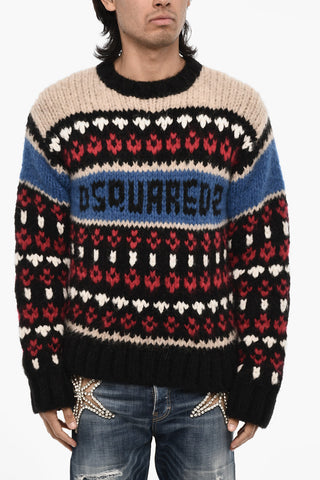 Multicolour Cable-Knit Sweater