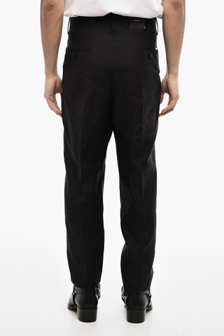 Low Waist Virgin Wool and Silk Pants