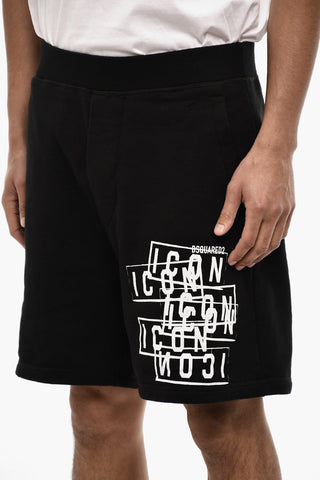 Cotton ICON Shorts with Hem Monogram