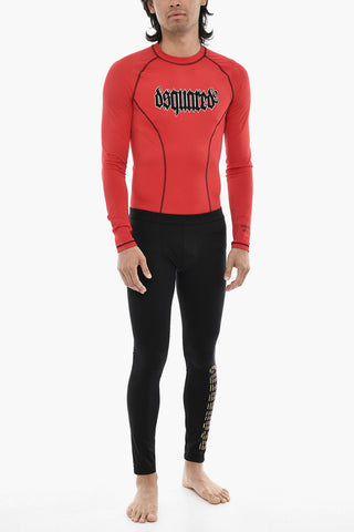 Leggings Sportivi in Nylon Stretch