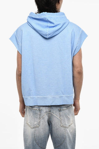 Ärmelloser Hoodie mit Print