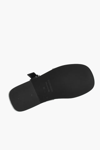 Leather Sandals With Logoed Buckle