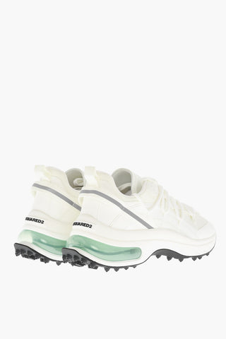 Canvas BUBBLE Low-Top Sneakers With Leather Details