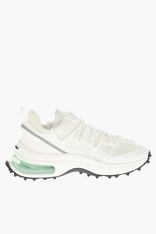 Canvas BUBBLE Low-Top Sneakers With Leather Details
