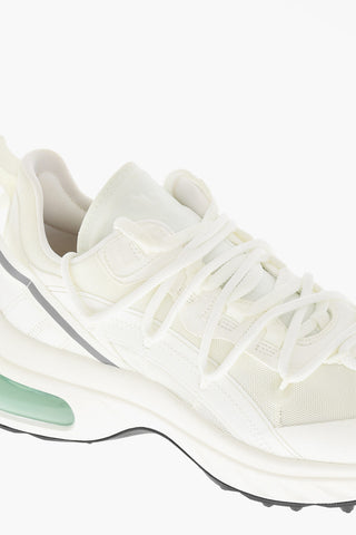 Canvas BUBBLE Low-Top Sneakers With Leather Details