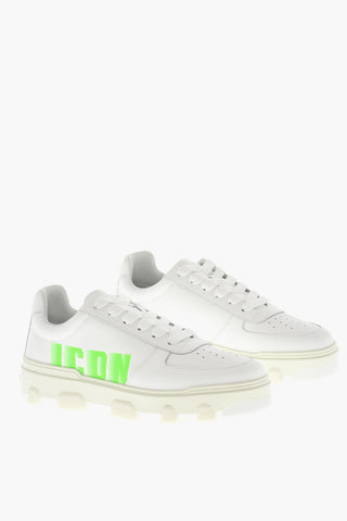 Low-Top Sneakers BASKET Leather With Logo Print