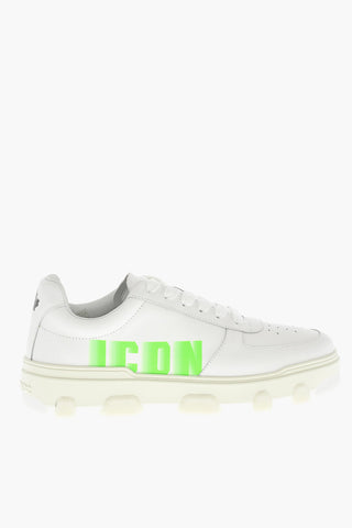 Low-Top Sneakers BASKET Leather With Logo Print