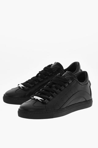 Nabuk Low-Top Lace-Up Sneakers