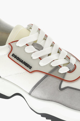 Canvas And Leather TECNO Low-Top Sneakers