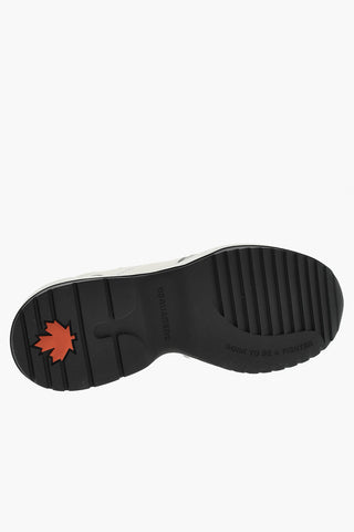 Canvas And Leather TECNO Low-Top Sneakers