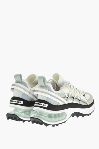Canvas BUBBLE Low-Top Sneakers With Leather Details