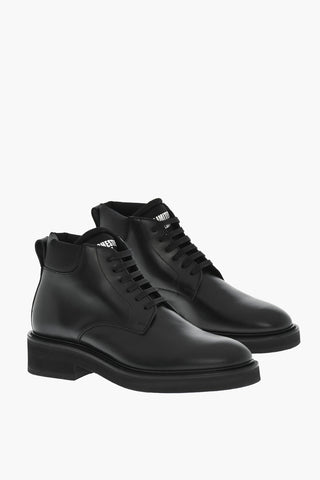 Stivaletti In Pelle MANCHESTER Con Lacci