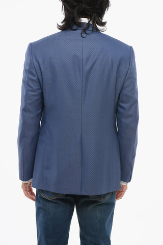 CODE Blazer Monopetto In Lana Vergine Ricamato
