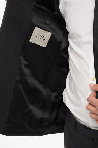 CC COLLECTION DIstrict Check REFINED Virgin Wool Suit