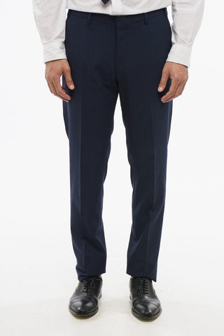 CC COLLECTION Wool Blend RESET Pinstriped Suit