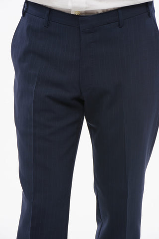 CC COLLECTION Wool Blend RESET Pinstriped Suit