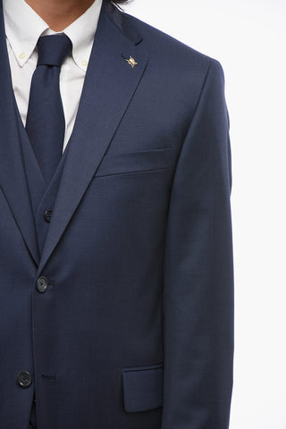 CC COLLECTION 3-Piece RIGHT Virgin Wool Suit