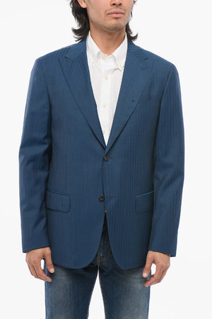 CC COLLECTION Nadelstreifenanzug mit Peak-Revers
