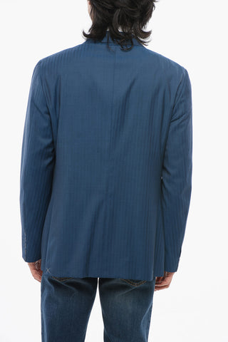 CC COLLECTION Abito Gessato con Rever a Lancia