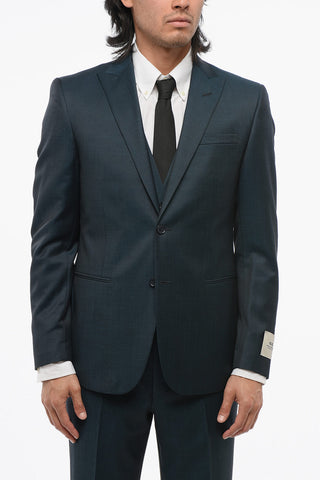 CC COLLECTION 3-Piece REFINED Suit with Peak Lapel