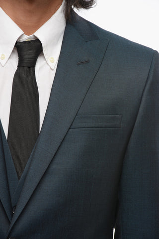 CC COLLECTION 3-Piece REFINED Suit with Peak Lapel