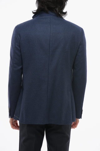 FULLTIME CC COLLECTION Blazer aus Wollmischung mit Leistentaschen