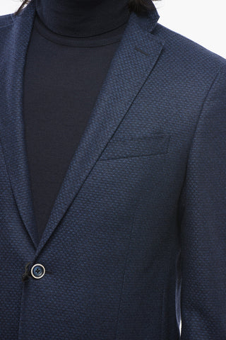 FULLTIME CC COLLECTION Blazer aus Wollmischung mit Leistentaschen