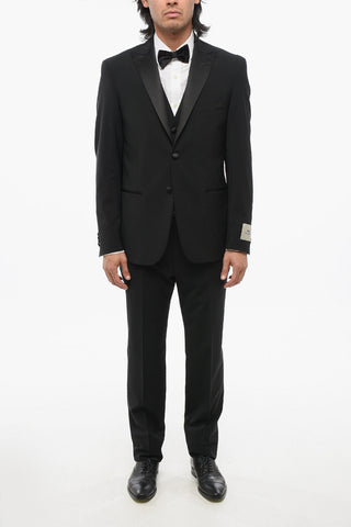 CC COLLECTION 3-Piece RIGHT Suit with Satin Peak Lapel