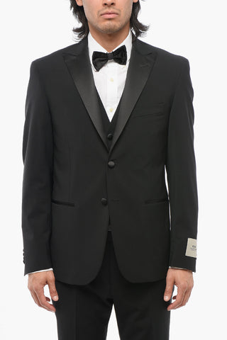 CC COLLECTION 3-Piece RIGHT Suit with Satin Peak Lapel