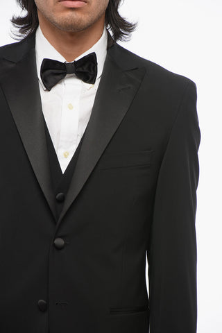 CC COLLECTION 3-Piece RIGHT Suit with Satin Peak Lapel